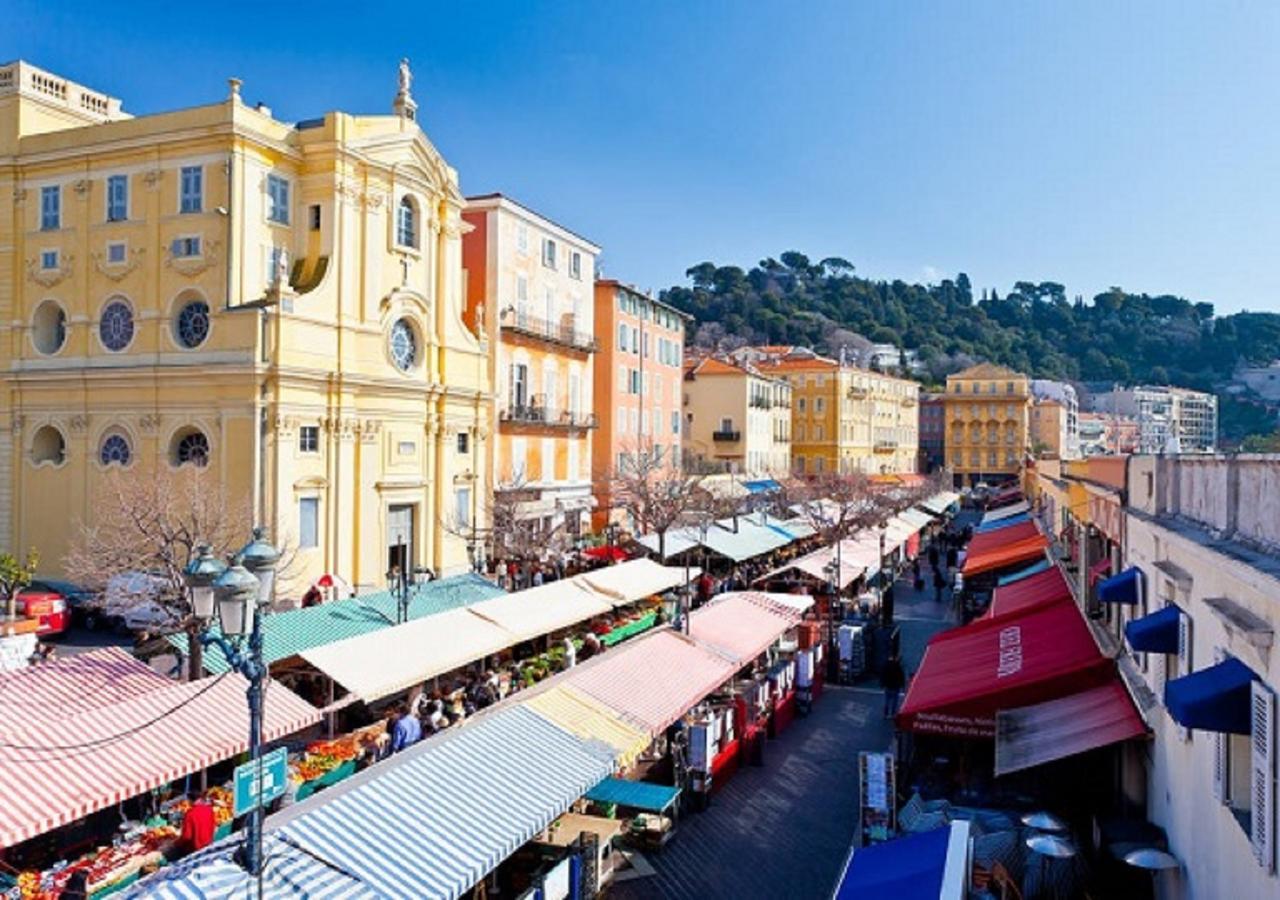 Grand H -F2, Face Vieux- Nice, Terrasse, Ascenseur, Climatisation, Terrace - Nice City Center Eksteriør billede